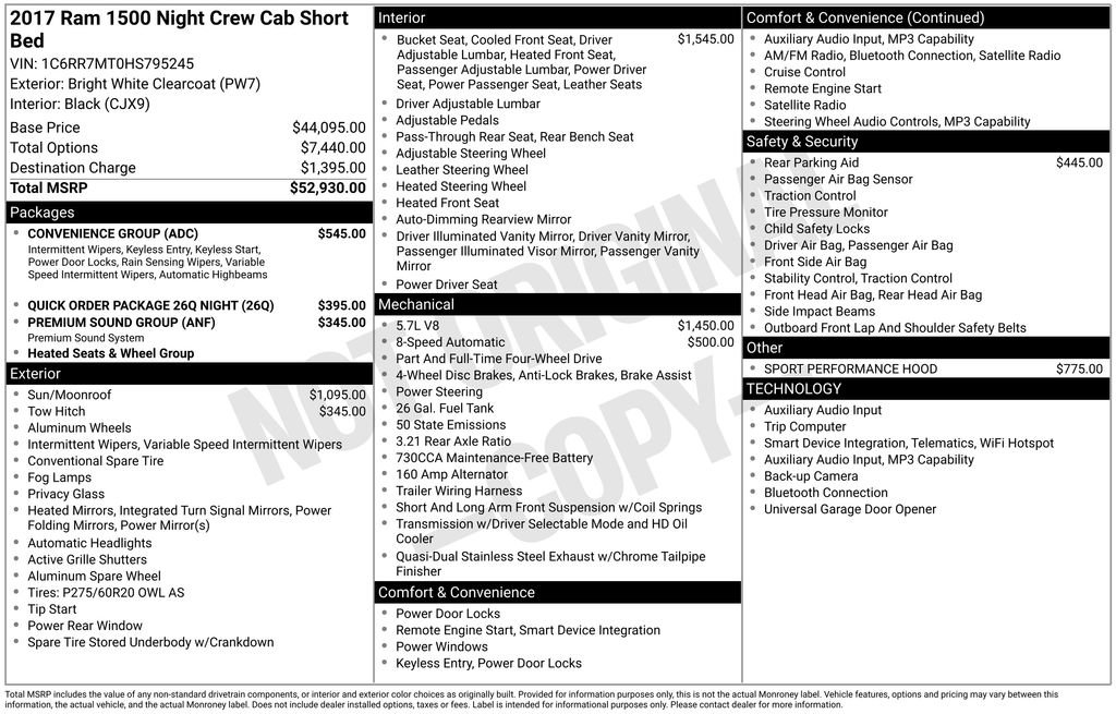 Used 2017 RAM 1500 Sport w/ Convenience Group AWD/4WD image 4