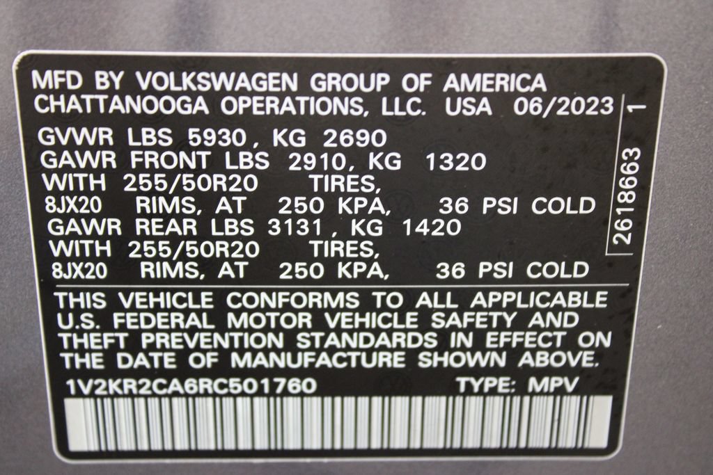 Certified 2024 Volkswagen Atlas SE w/ Panoramic Sunroof Package AWD/4WD image 33