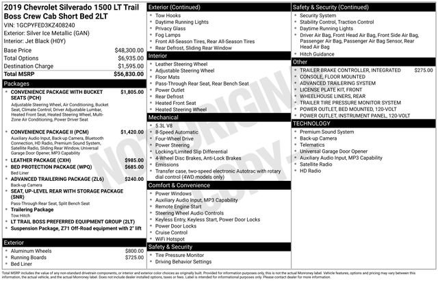 Used 2019 Chevrolet Silverado 1500 LT Trail Boss image 16