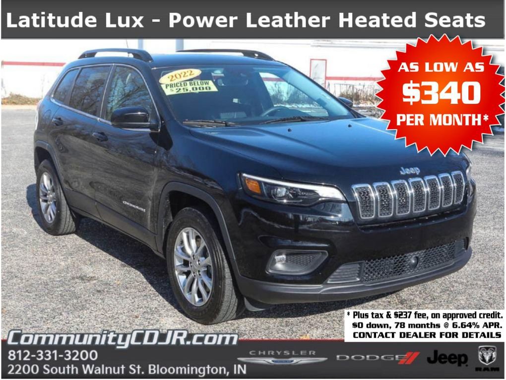 Used 2022 Jeep Cherokee Latitude Lux