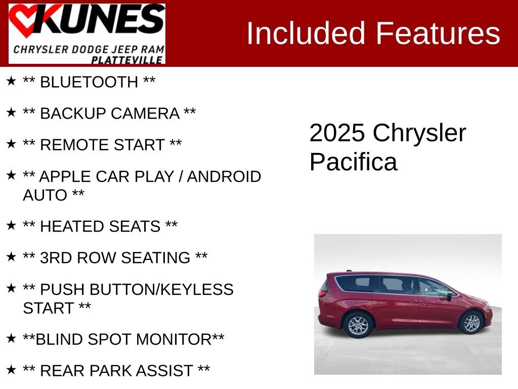 Used 2025 Chrysler Pacifica Select image 2