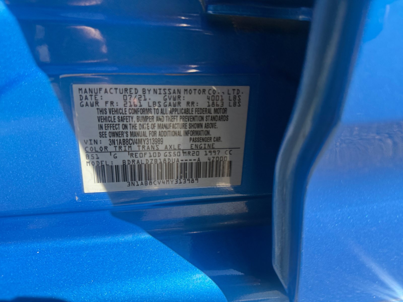 Used 2021 Nissan Sentra SV FWD image 34