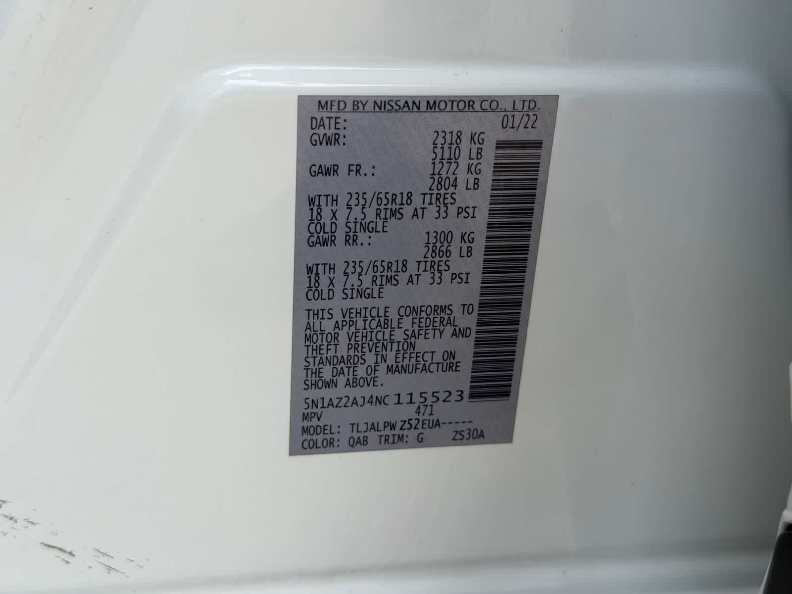 Certified 2022 Nissan Murano S FWD image 33