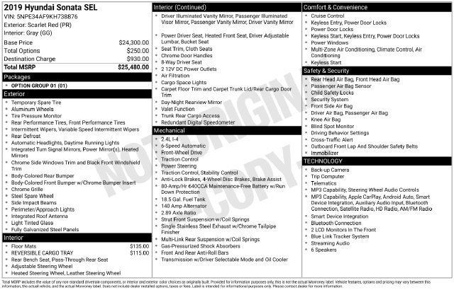 Used 2019 Hyundai Sonata SEL FWD image 18