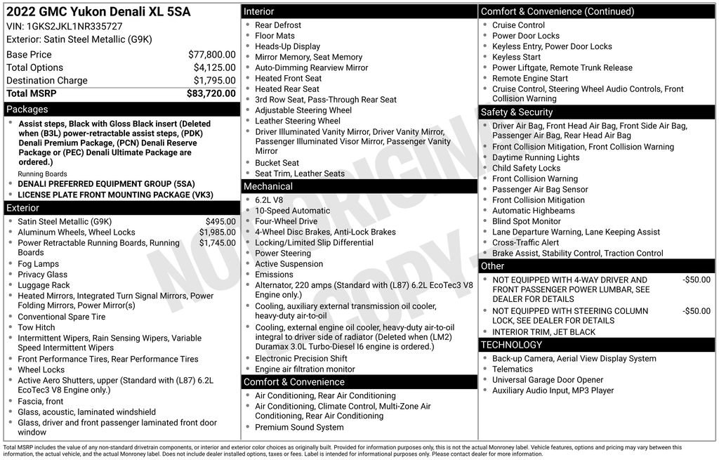 Used 2022 GMC Yukon XL Denali image 2