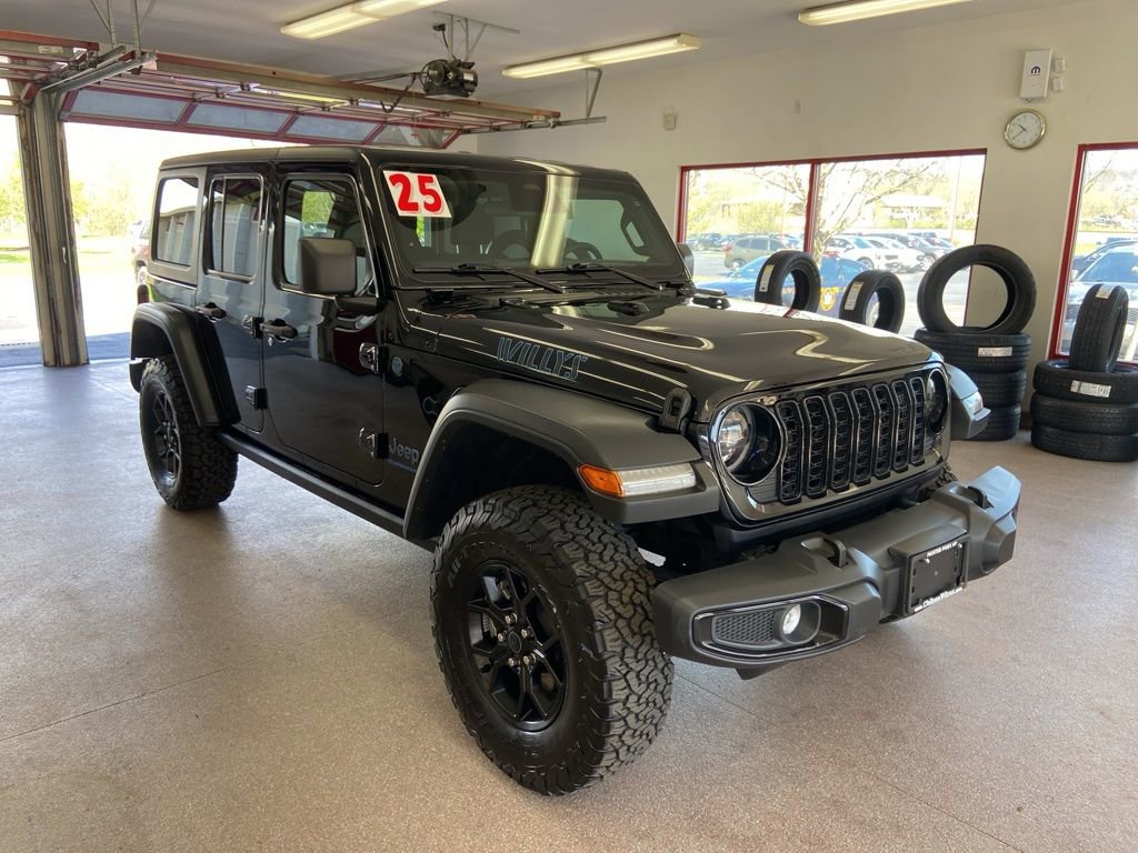 Certified 2025 Jeep Wrangler Unlimited Sport S 4xe AWD/4WD image 1