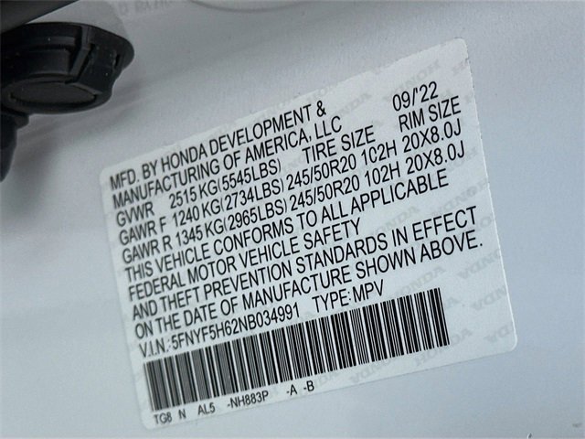 Used 2022 Honda Pilot Touring image 38