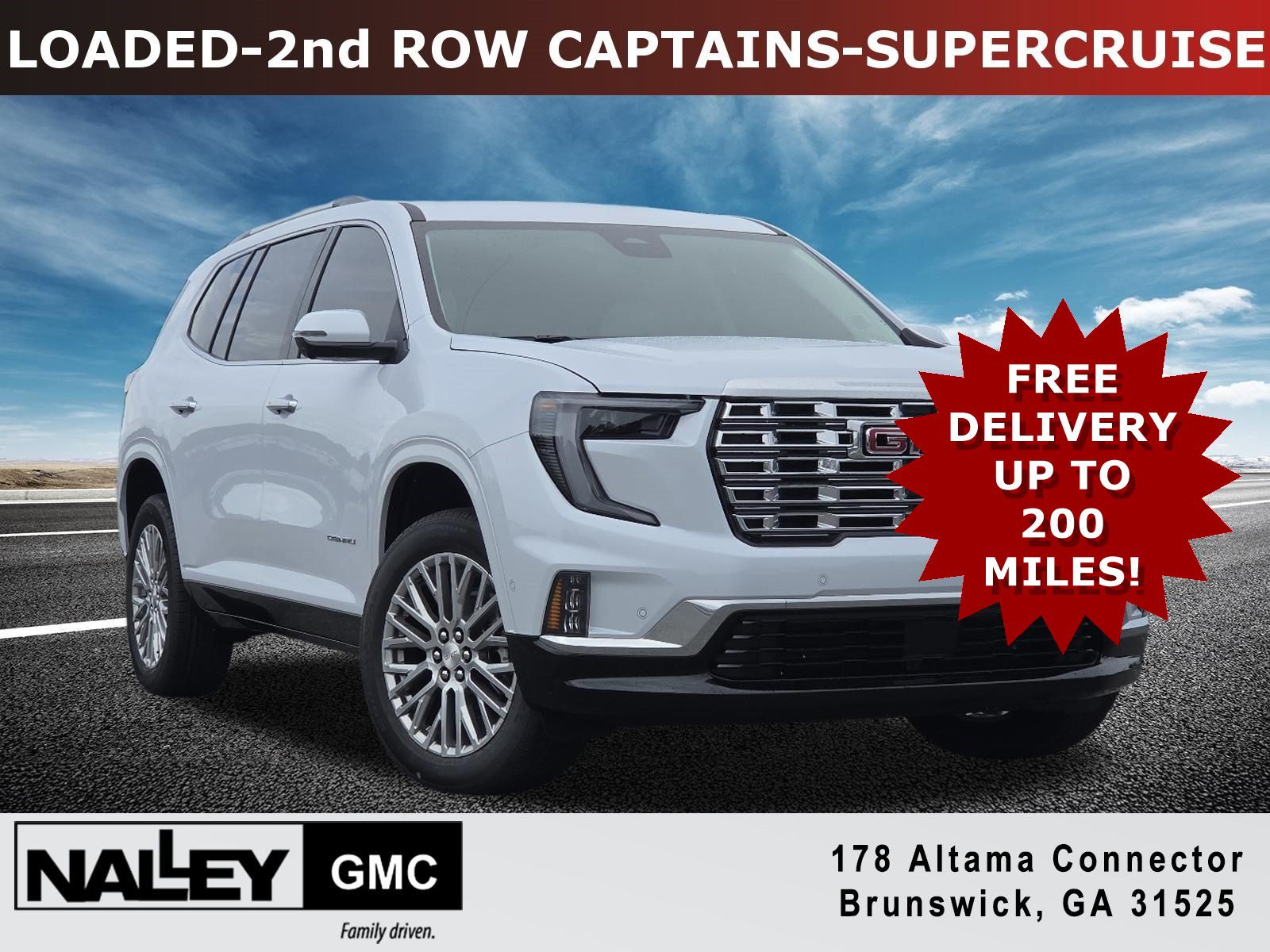 New 2026 GMC Acadia Denali w/ Super Cruise Package FWD 360° Tour