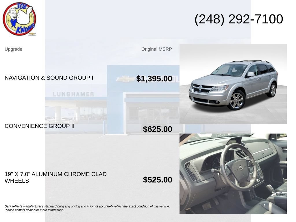 Used 2010 Dodge Journey R/T w/ Navigation & Sound Group I FWD image 5