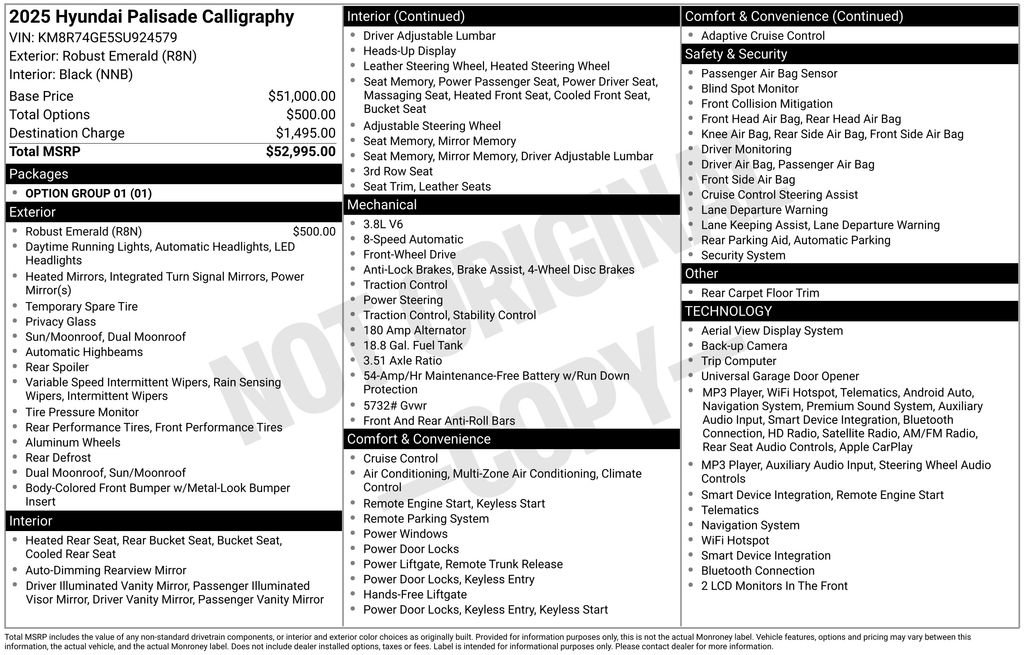 Certified 2025 Hyundai Palisade Calligraphy FWD image 24