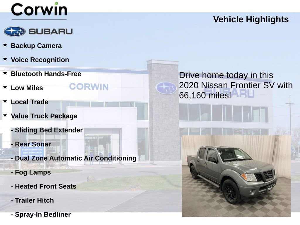 Used 2020 Nissan Frontier SV w/ Midnight Edition Floor Mats image 6