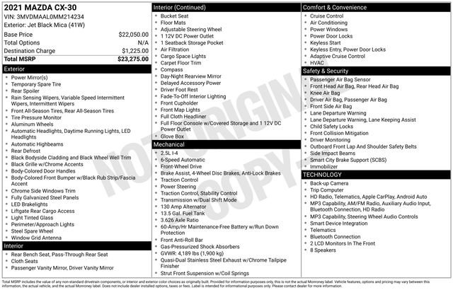 Used 2021 MAZDA CX-30 FWD 2.5 S image 31