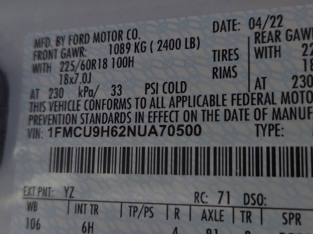 Used 2022 Ford Escape SEL image 34