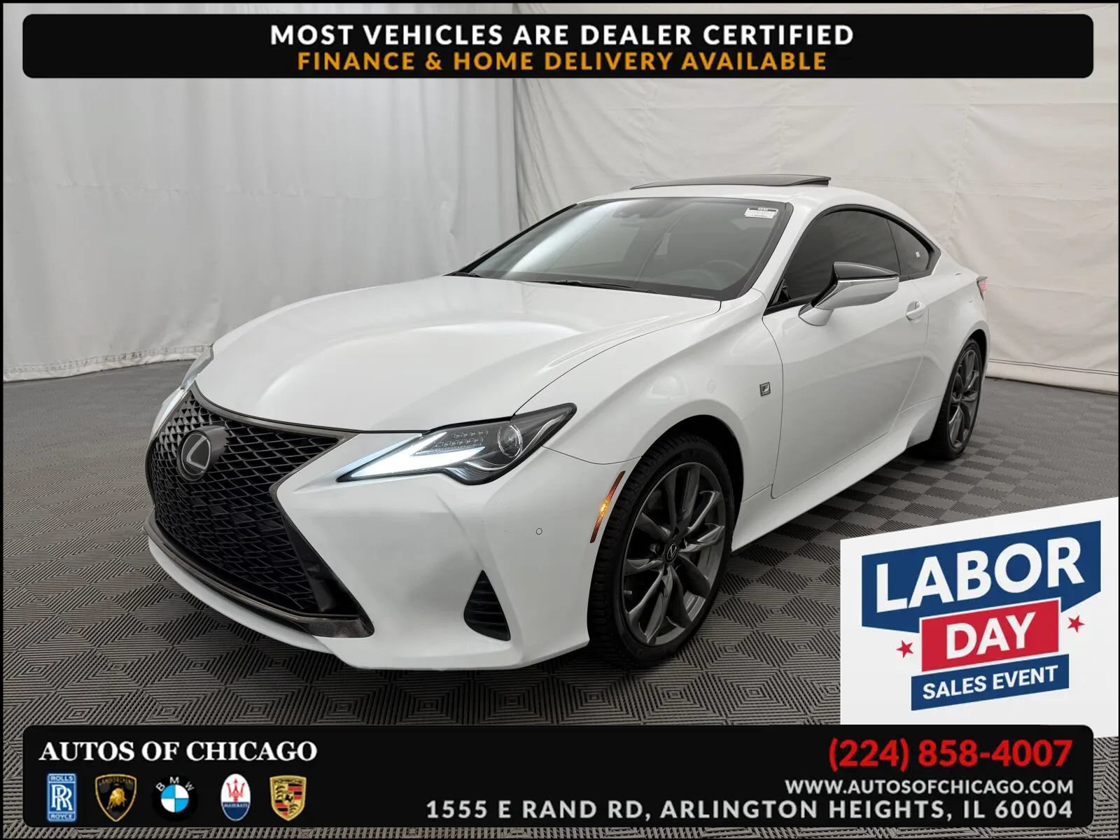 Used 2022 Lexus RC 350 F Sport w/ Accessory Package AWD/4WD image 1