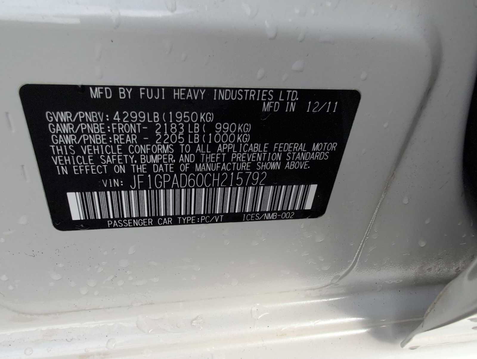 Used 2012 Subaru Impreza 2.0i Premium AWD/4WD image 29