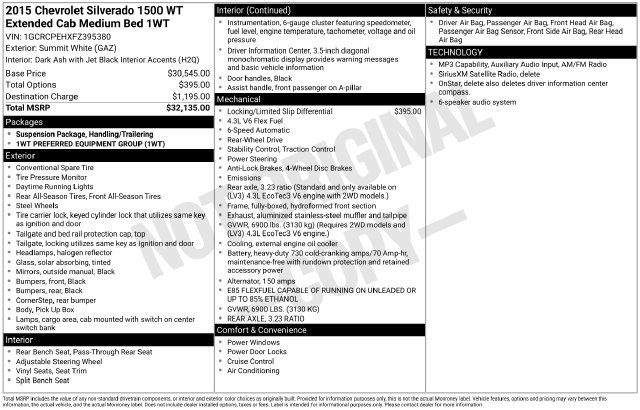 Used 2015 Chevrolet Silverado 1500 W/T RWD image 23