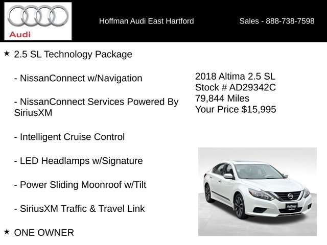 Used 2018 Nissan Altima 2.5 SL w/ 2.5 SL Technology Package FWD image 6