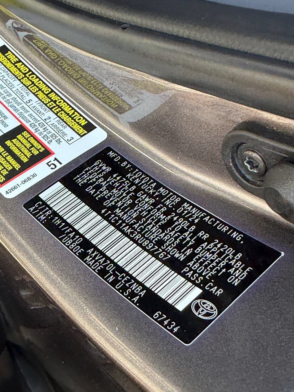 Used 2024 Toyota Camry LE FWD image 32