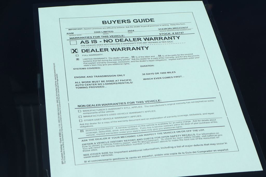 Used 2024 RAM 3500 Limited w/ Night Edition AWD/4WD image 67