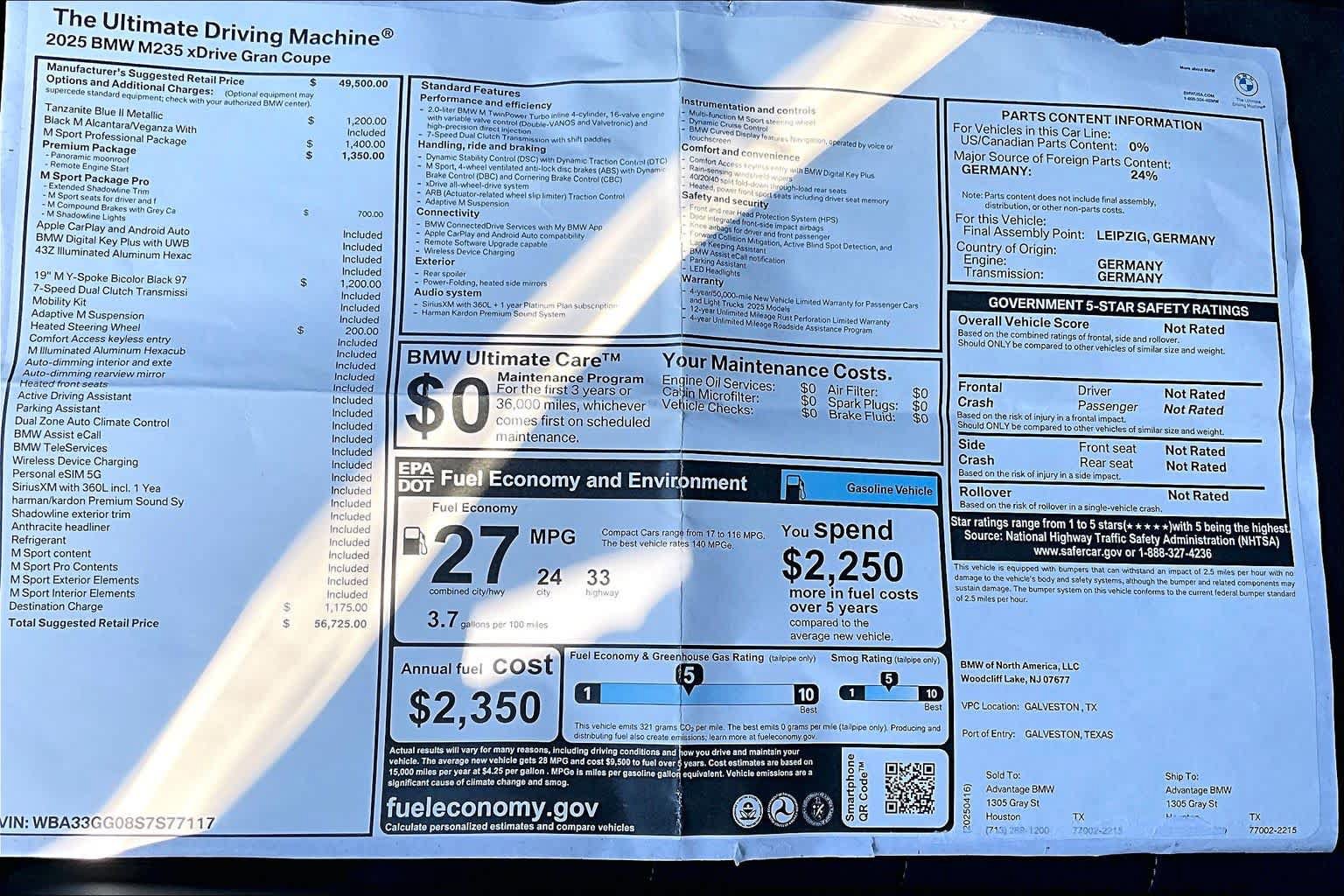 Used 2025 BMW M235i xDrive w/ Premium Package AWD/4WD image 22