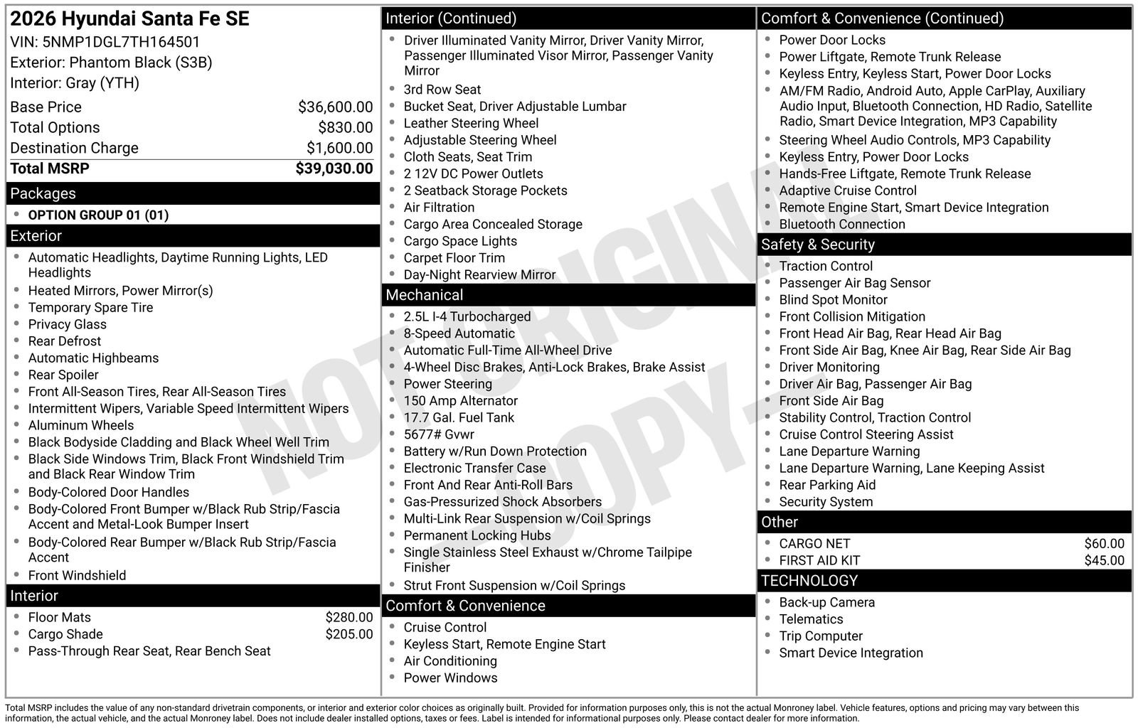 New 2026 Hyundai Santa Fe SE image 9