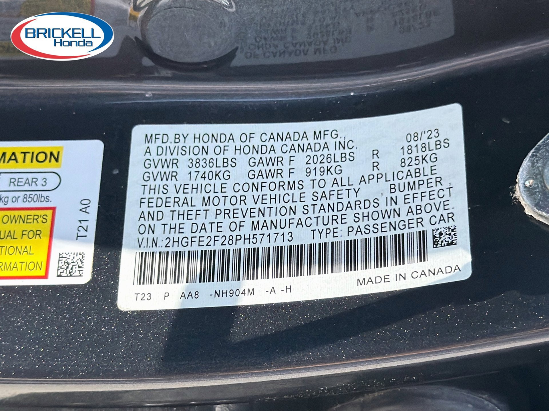 Certified 2023 Honda Civic LX image 42