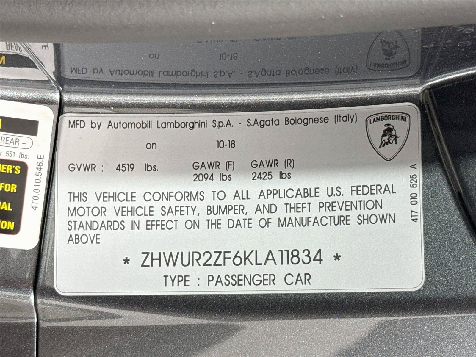 Used 2019 Lamborghini Huracan LP 580-2 RWD image 24