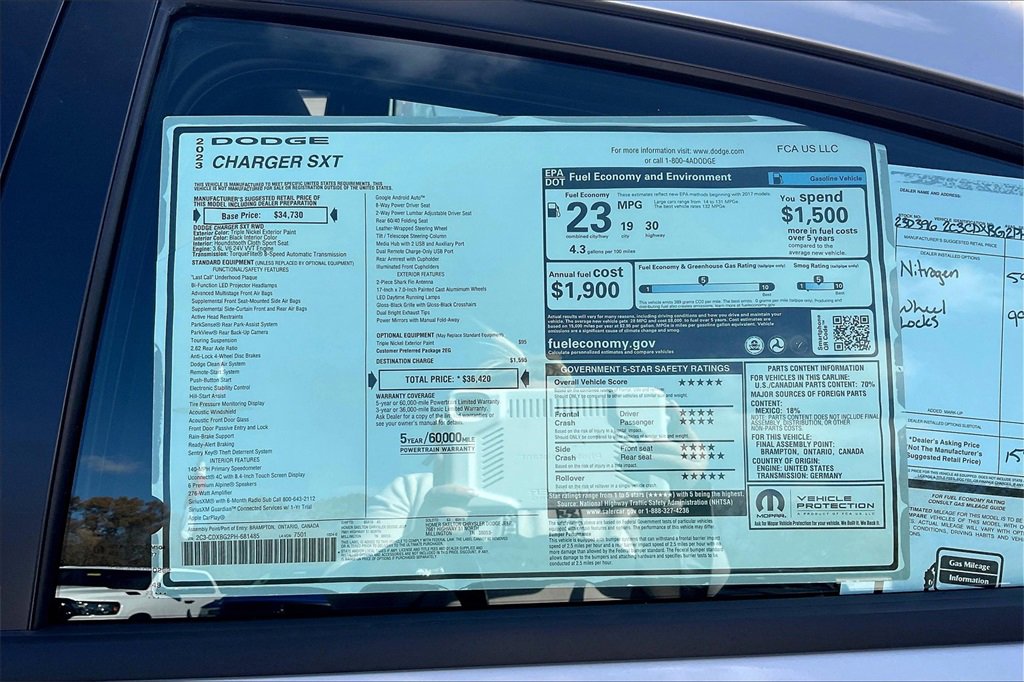 New 2023 Dodge Charger SXT image 14
