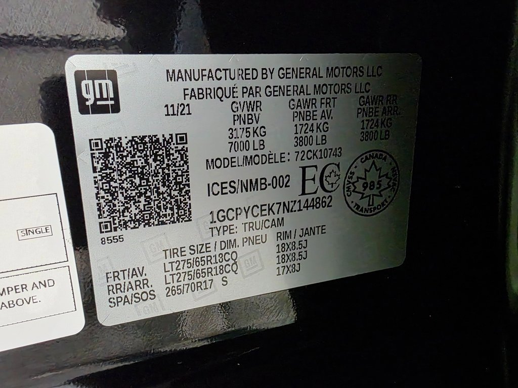 Used 2022 Chevrolet Silverado 1500 Custom Trail Boss w/ Safety Confidence Package image 36