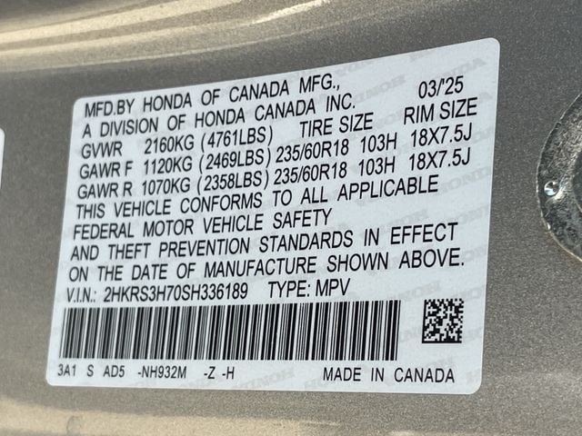 Certified 2025 Honda CR-V EX-L image 30