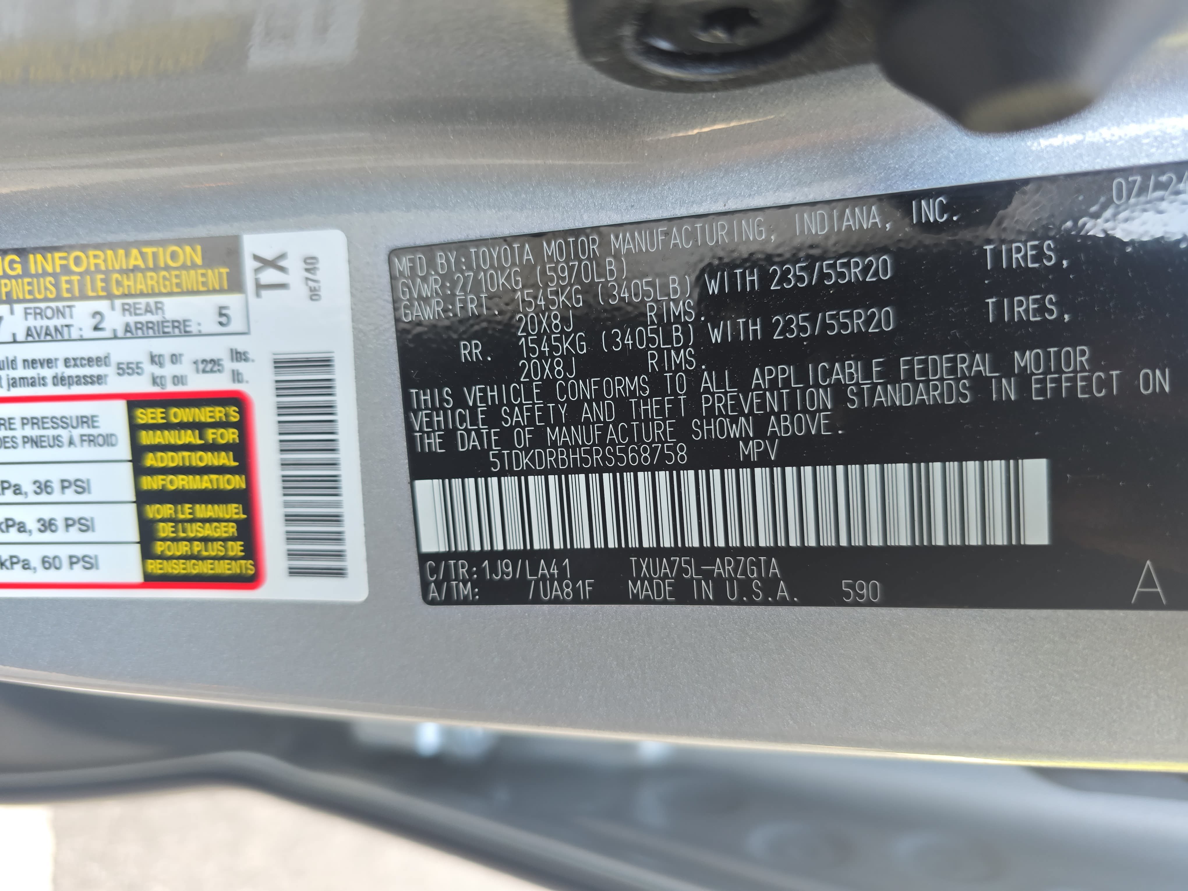Used 2024 Toyota Highlander Platinum AWD/4WD image 36
