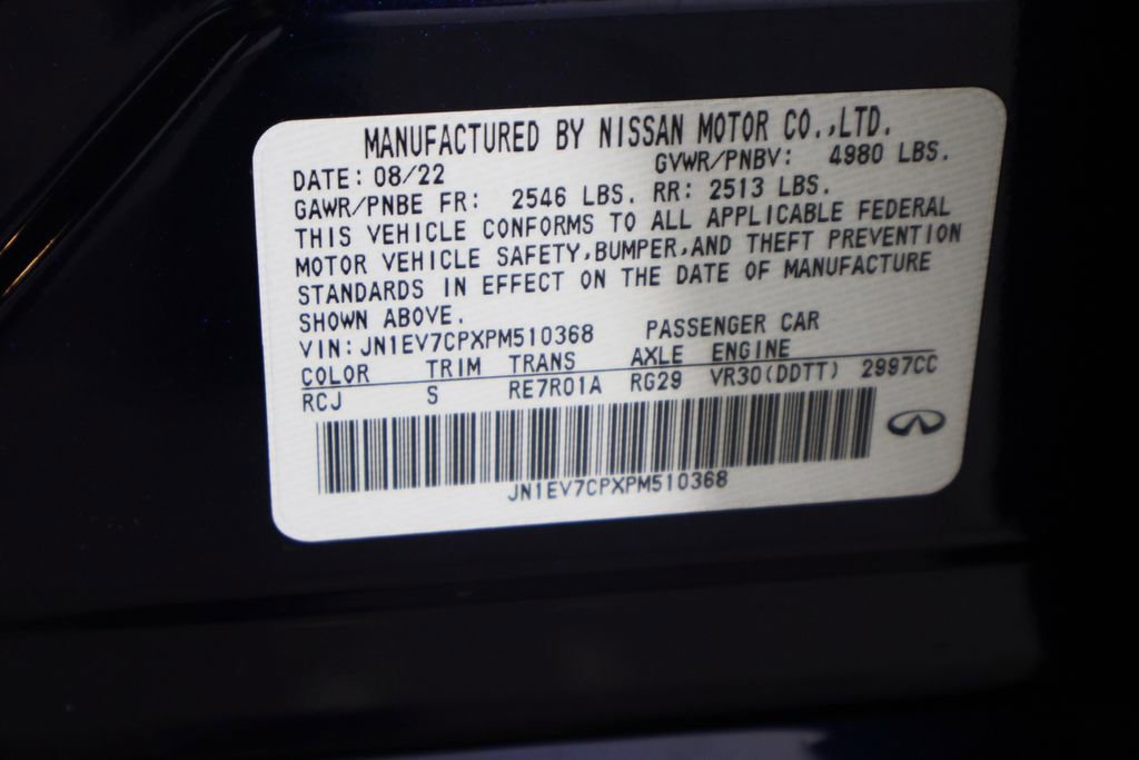 Used 2023 INFINITI Q50 Sensory image 25
