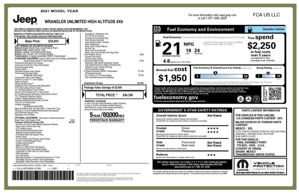 Used 2021 Jeep Wrangler Unlimited Sahara image 4