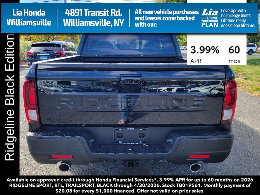 New 2026 Honda Ridgeline Black Edition image 4