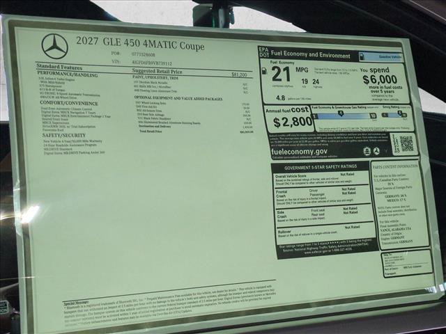 New 2027 Mercedes-Benz GLE 450 4MATIC Coupe image 17