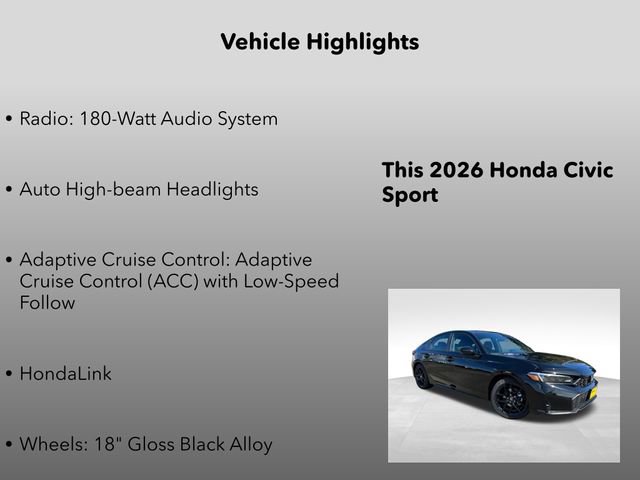 New 2026 Honda Civic Sport image 5