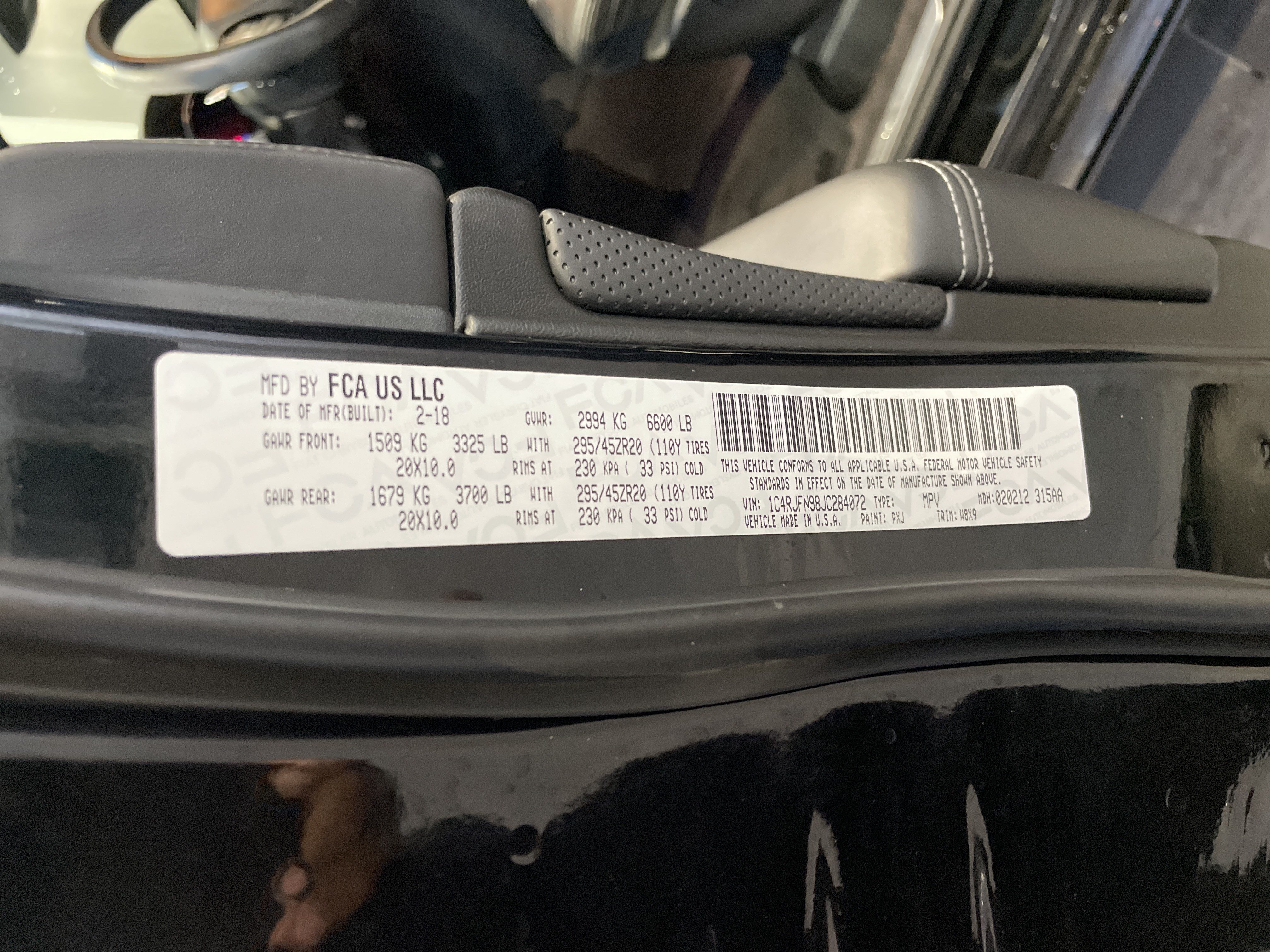 Used 2018 Jeep Grand Cherokee Trackhawk AWD/4WD image 46