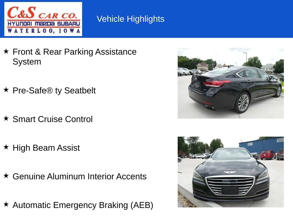 Used 2015 Hyundai Genesis 3.8 w/ Option Group 04 AWD/4WD image 10