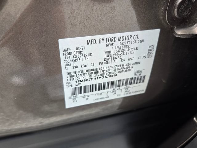 Used 2021 Ford Explorer XLT w/ Equipment Group 202A RWD image 19