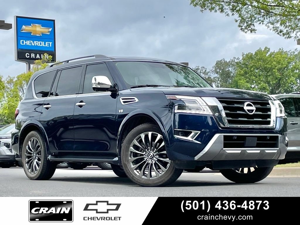 Used 2021 Nissan Armada Platinum w/ Captain's Chairs Package