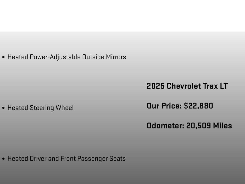 Used 2025 Chevrolet Trax LT w/ LT Convenience Package FWD image 18