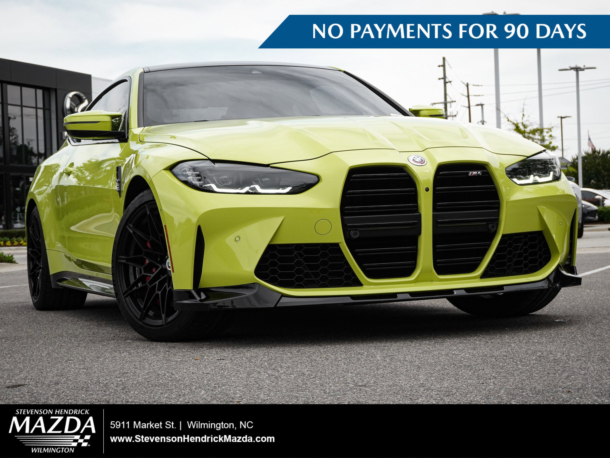 Used 2023 BMW M4 Coupe w/ Executive Package RWD image 1