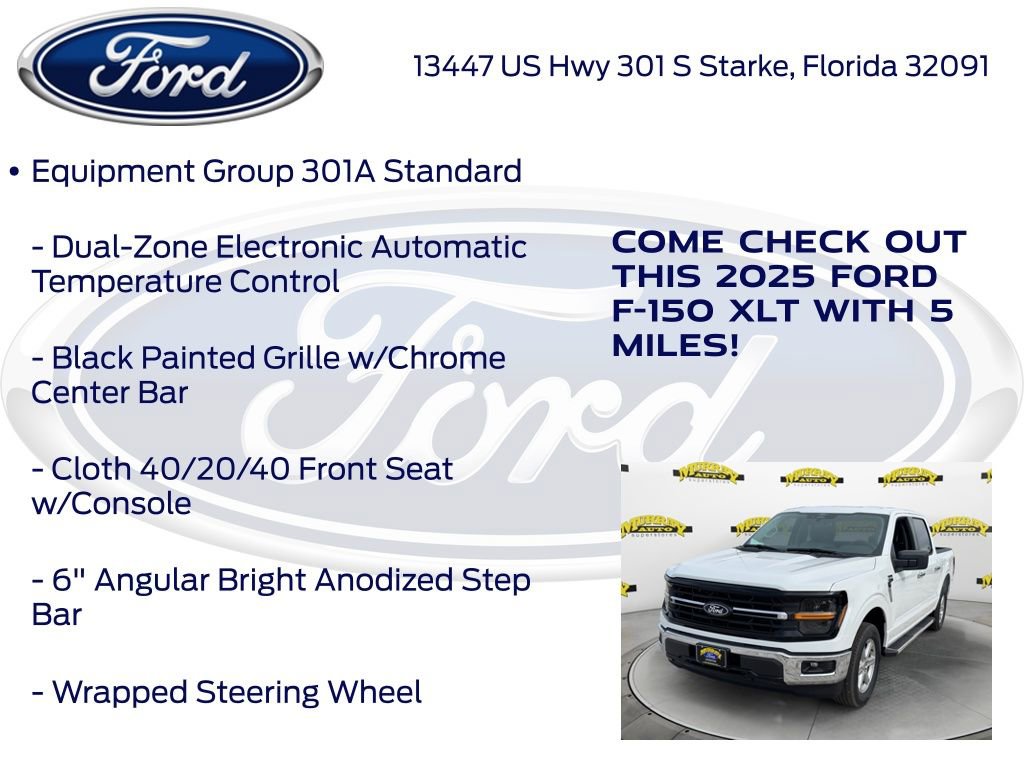 New 2025 Ford F150 XLT w/ Equipment Group 301A Standard image 15