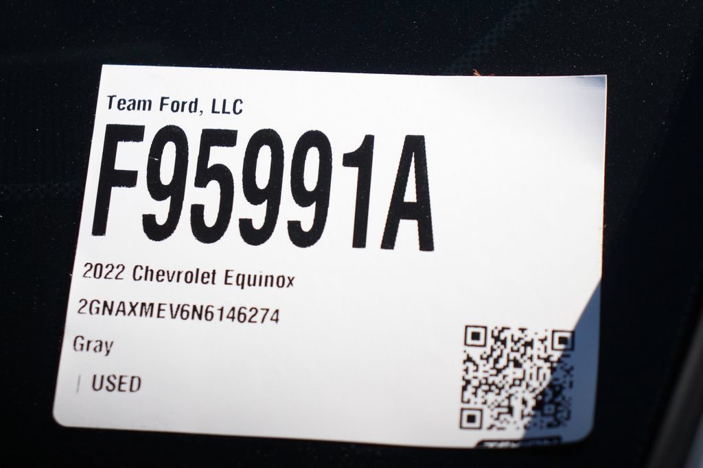 Certified 2022 Chevrolet Equinox RS w/ Infotainment Package FWD image 31