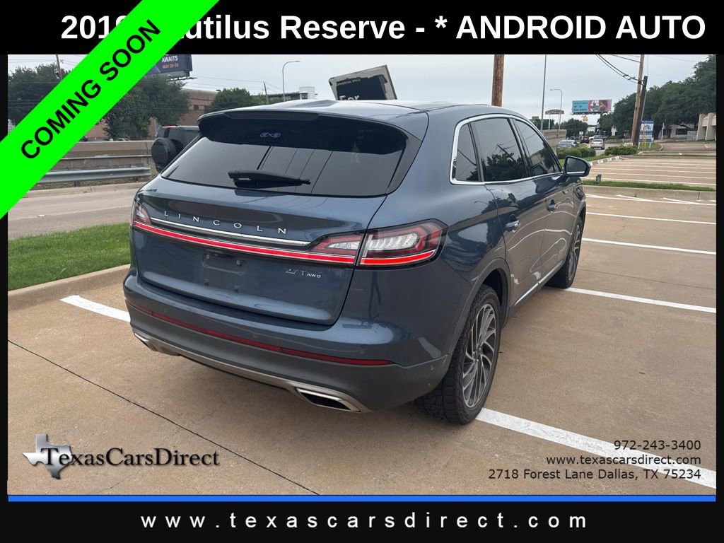 Used 2019 Lincoln Nautilus Reserve AWD/4WD image 3