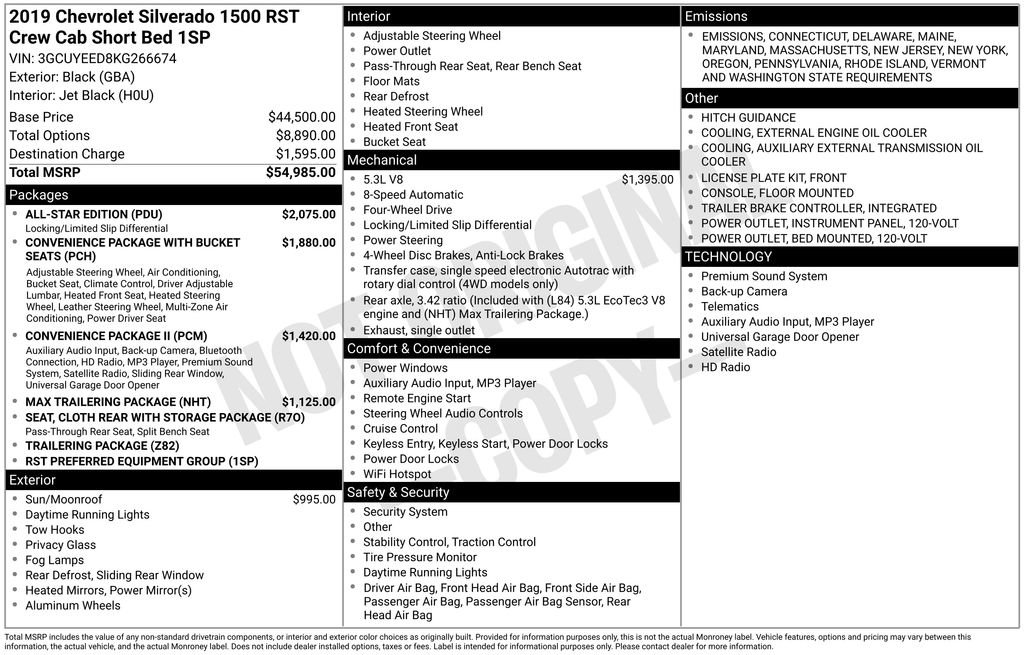 Used 2019 Chevrolet Silverado 1500 RST w/ All-Star Edition image 12