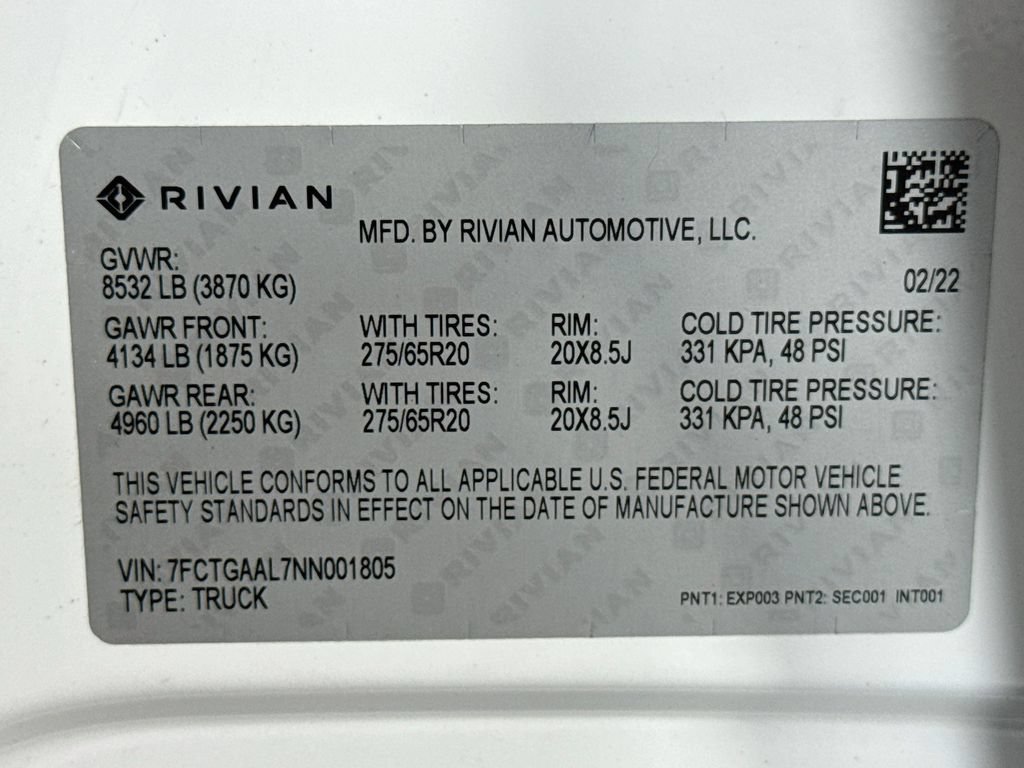Used 2022 Rivian R1T Launch Edition AWD/4WD image 27