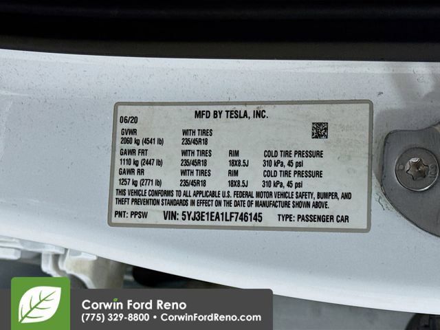 Used 2020 Tesla Model 3 Standard Range Plus image 32