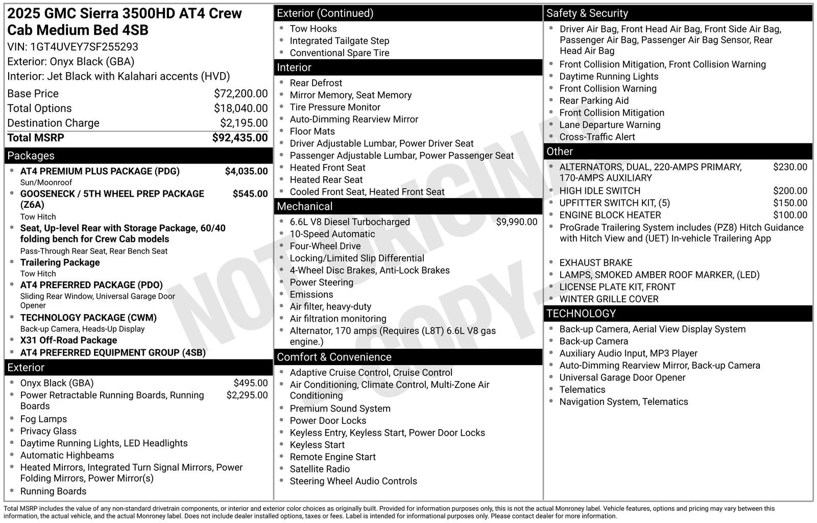 Used 2025 GMC Sierra 3500 AT4 w/ AT4 Premium Plus Package image 39