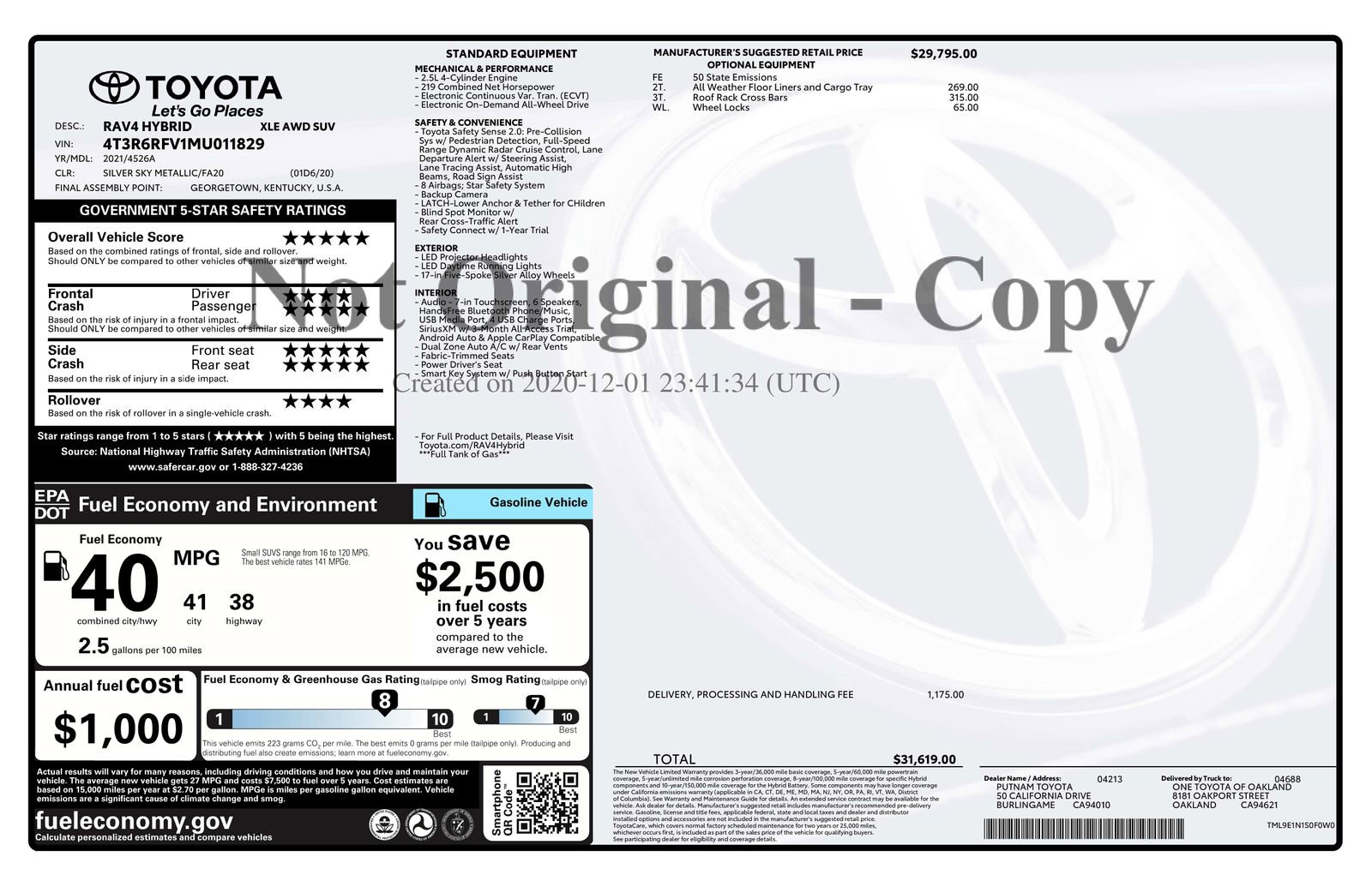 Used 2021 Toyota RAV4 XLE AWD/4WD image 15